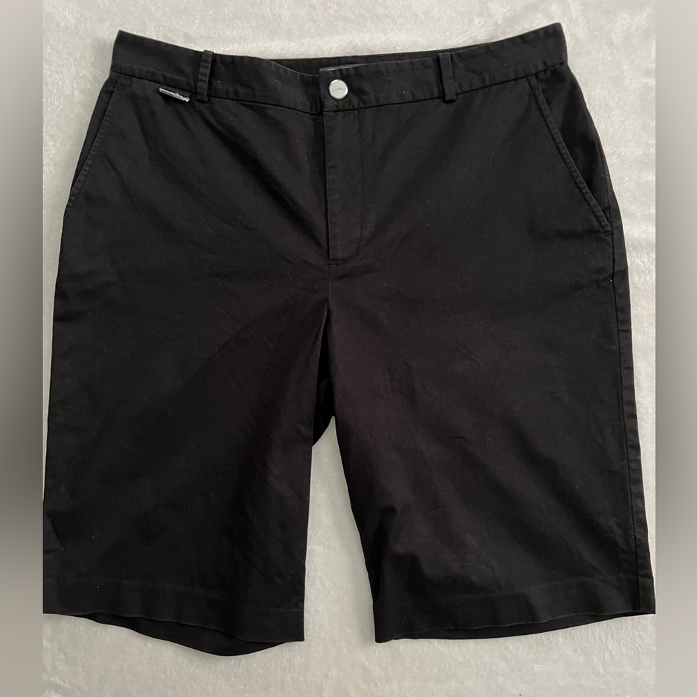 Lauren Ralph Lauren Active Black Classic Shorts, Size 12